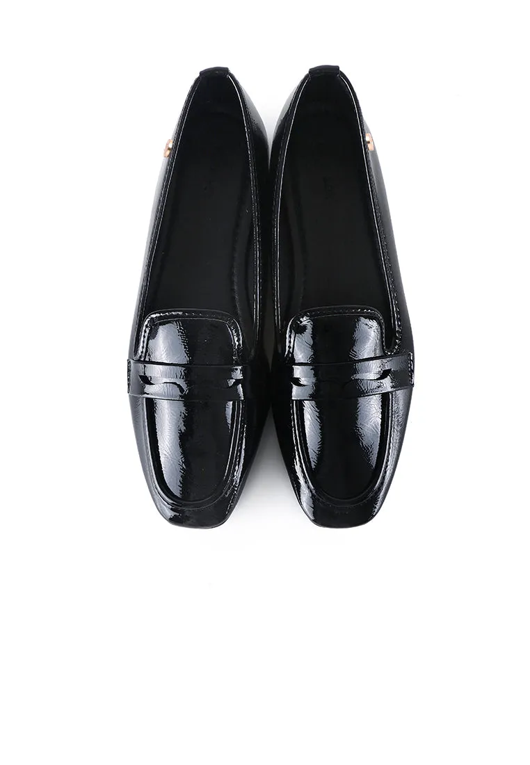 Addison Patent Casual Loafers (Black)