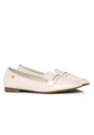 Addison Patent Casual Loafers (White)