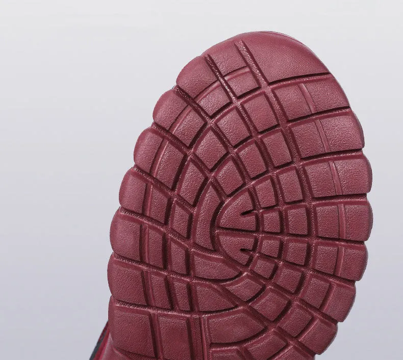 Adjustable Graphic Mesh Sneakers with Almond Toe for Women