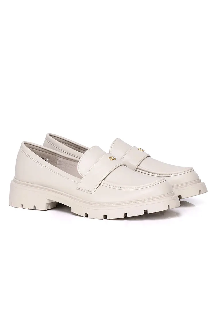 Aliana Platform Loafers (Almond)