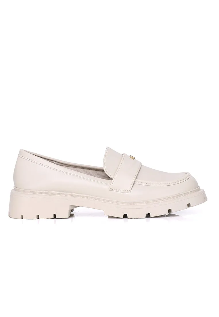 Aliana Platform Loafers (Almond)