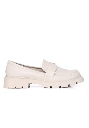 Aliana Platform Loafers (Almond)