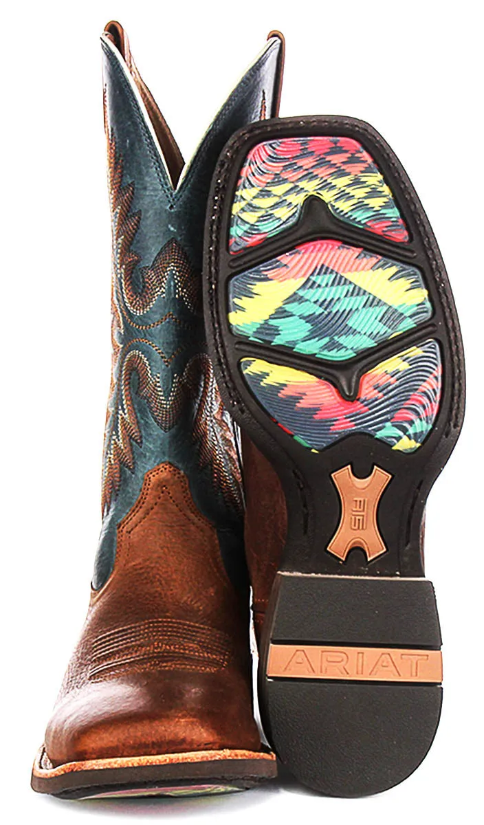 Ariat Hudson Wicker In Brown Blue For Men