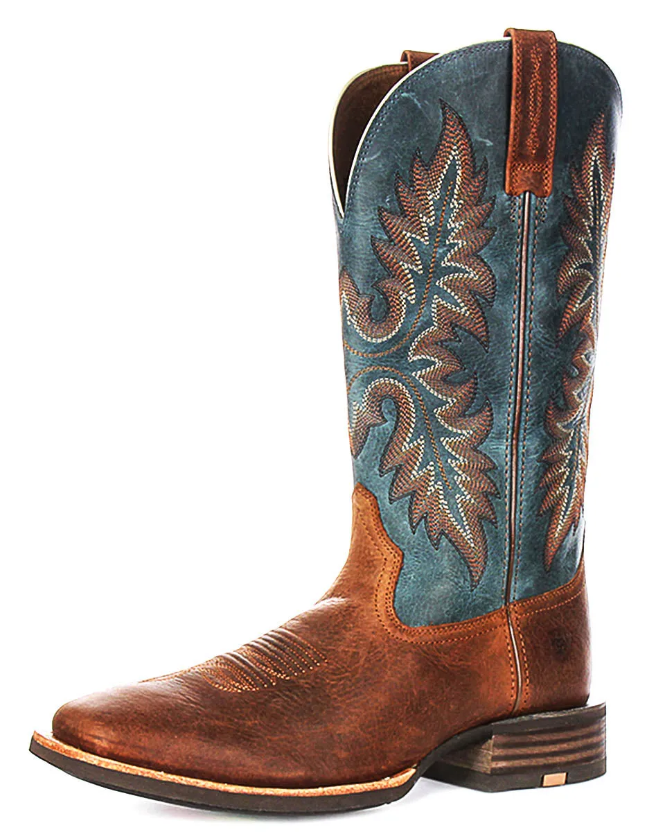 Ariat Hudson Wicker In Brown Blue For Men