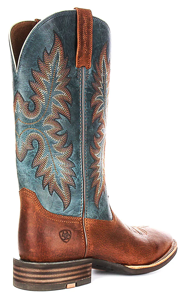 Ariat Hudson Wicker In Brown Blue For Men