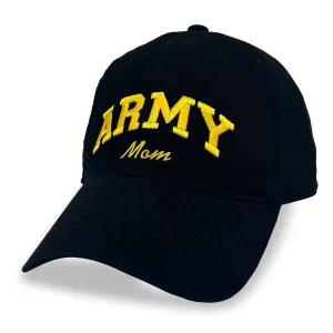 Army Mom Relaxed Twill Hat (Black/Gold)