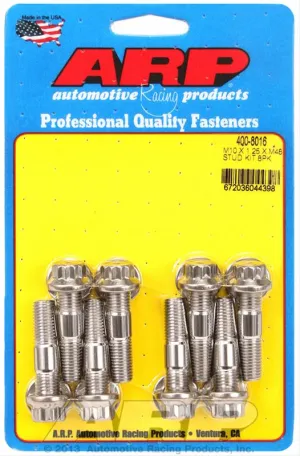 ARP Sport Compact M10 x 1.25 x 48mm Stainless Accessory Studs (8 pack)