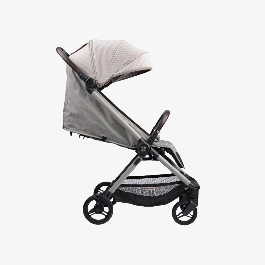 Auto Fold Compact Stroller - Almond