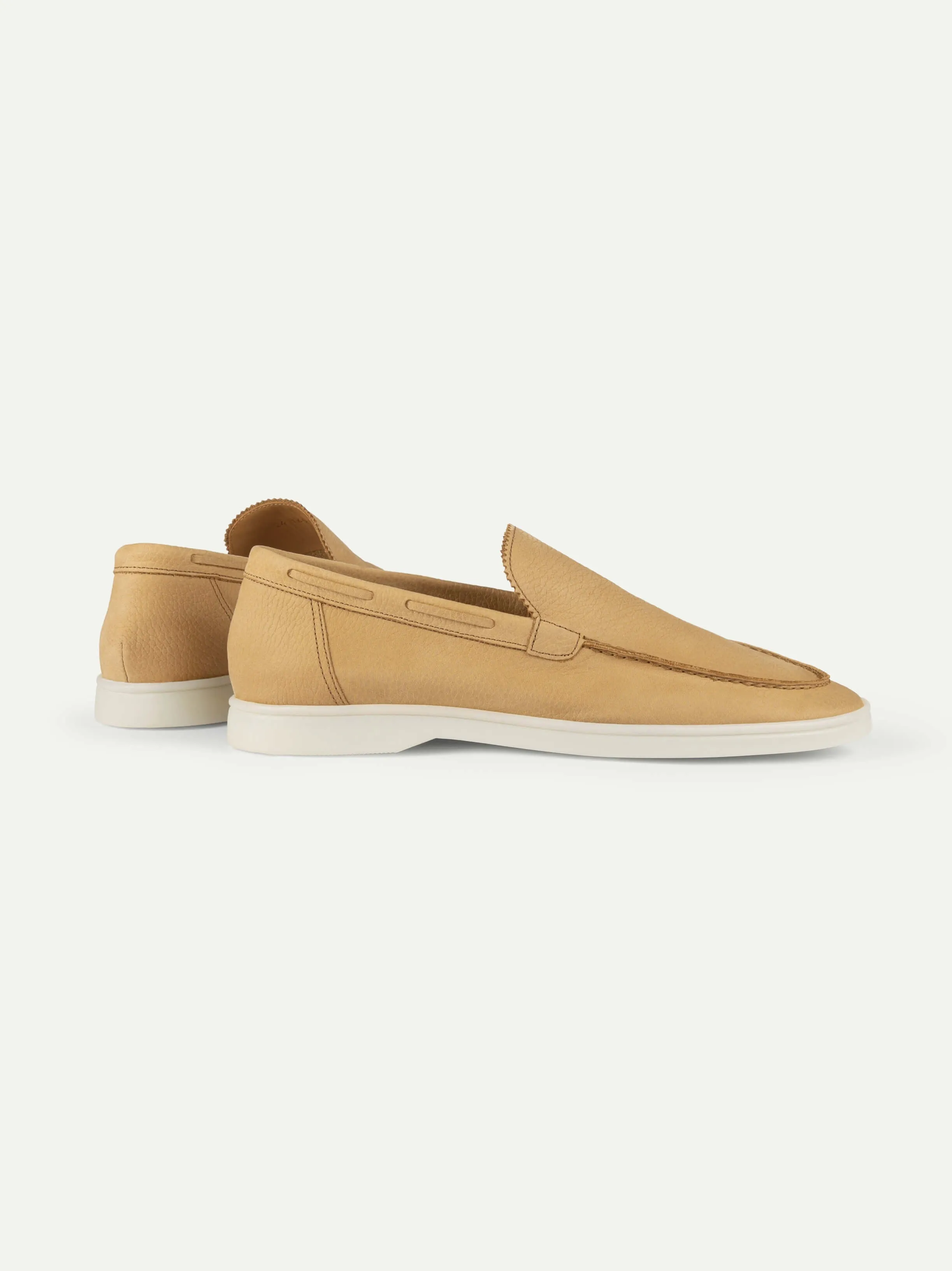 Beige Nubuck - Yacht Loafers