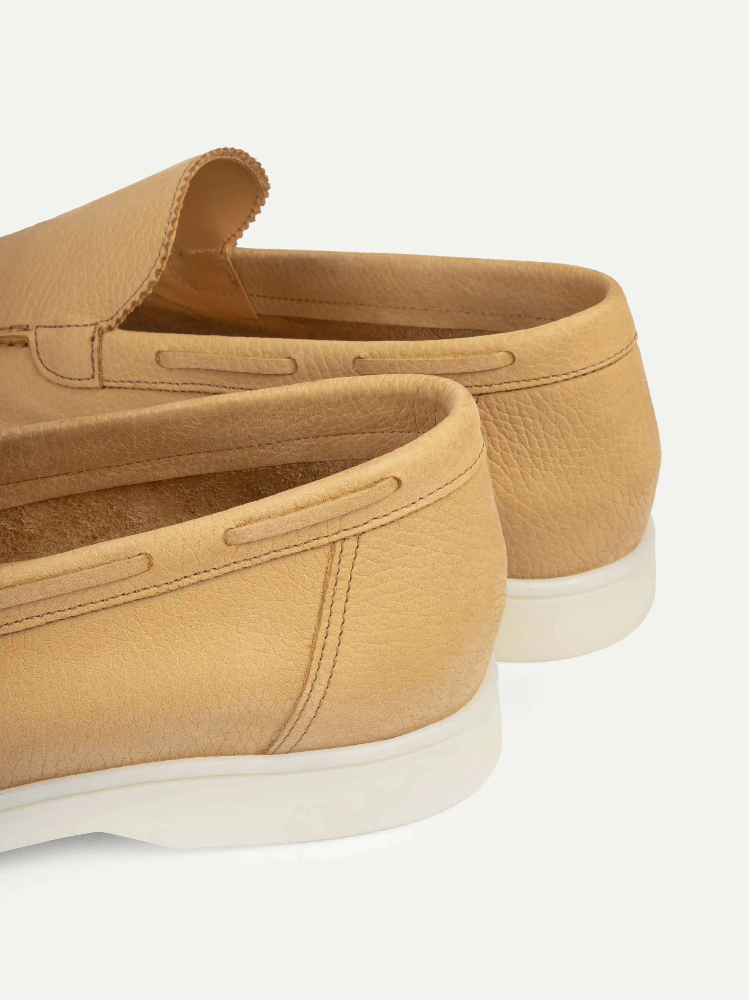 Beige Nubuck - Yacht Loafers