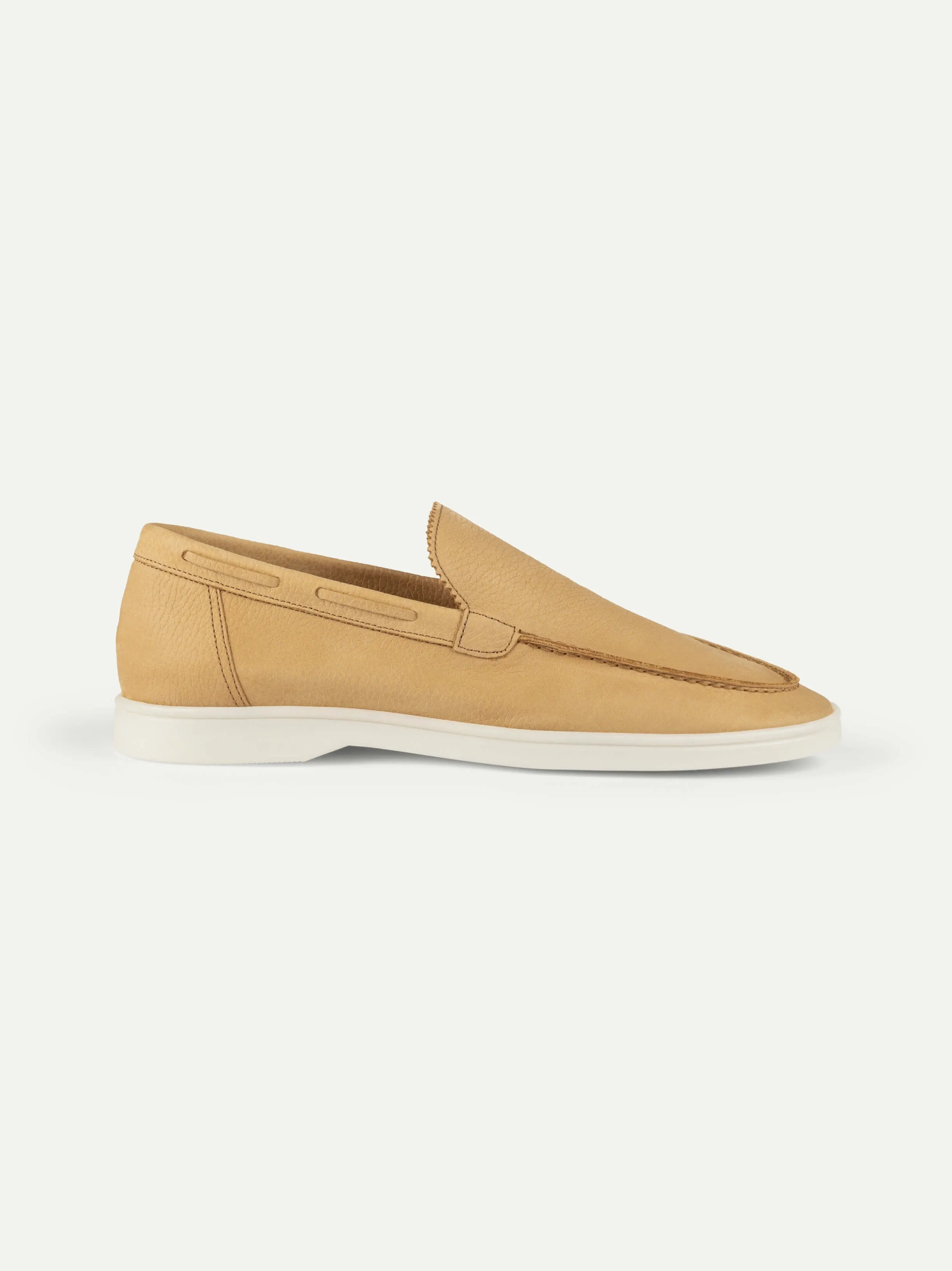 Beige Nubuck - Yacht Loafers