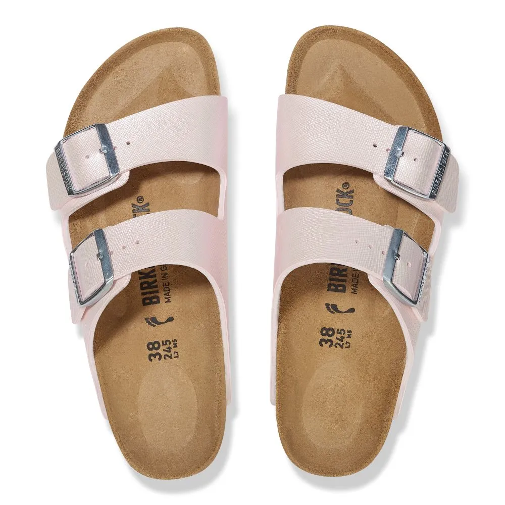 Birkenstock - Arizona BS Birko-Flor Embossed Saffiano - 1029511 - Light Rose - Sandals