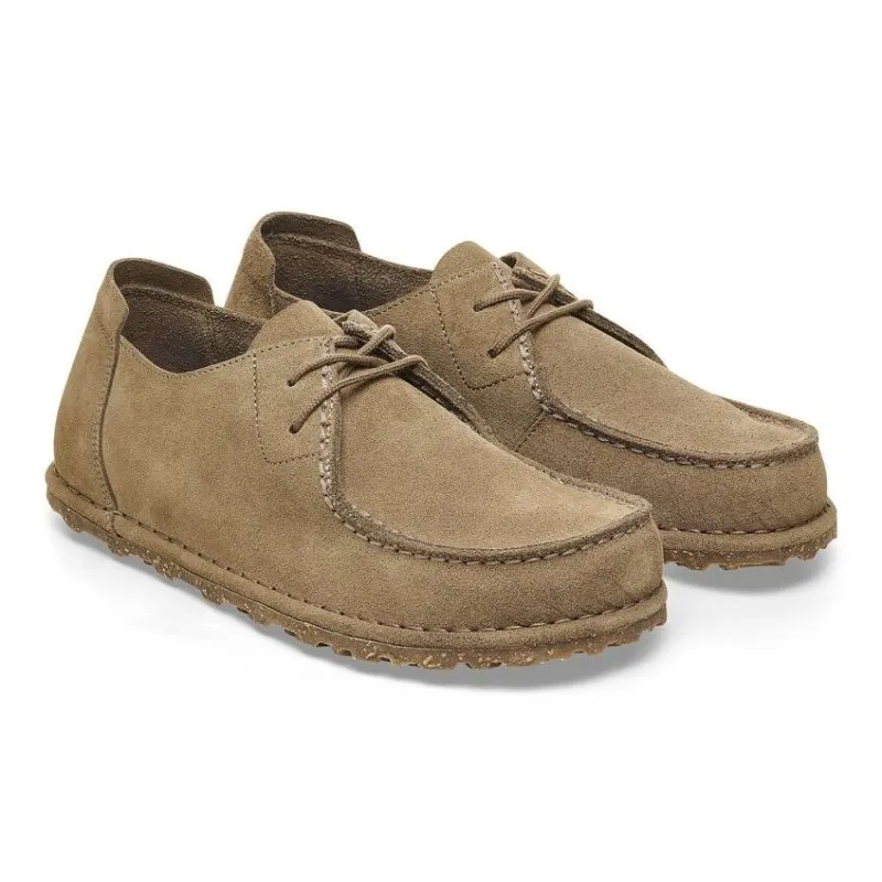 Birkenstock Utti Lace - Gray Taupe Suede