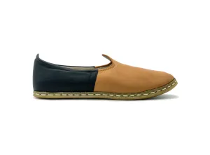 Black/Tan Leather Loafers