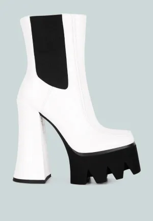 Bounty High Platform Heel Chelsea Boots By Ruw