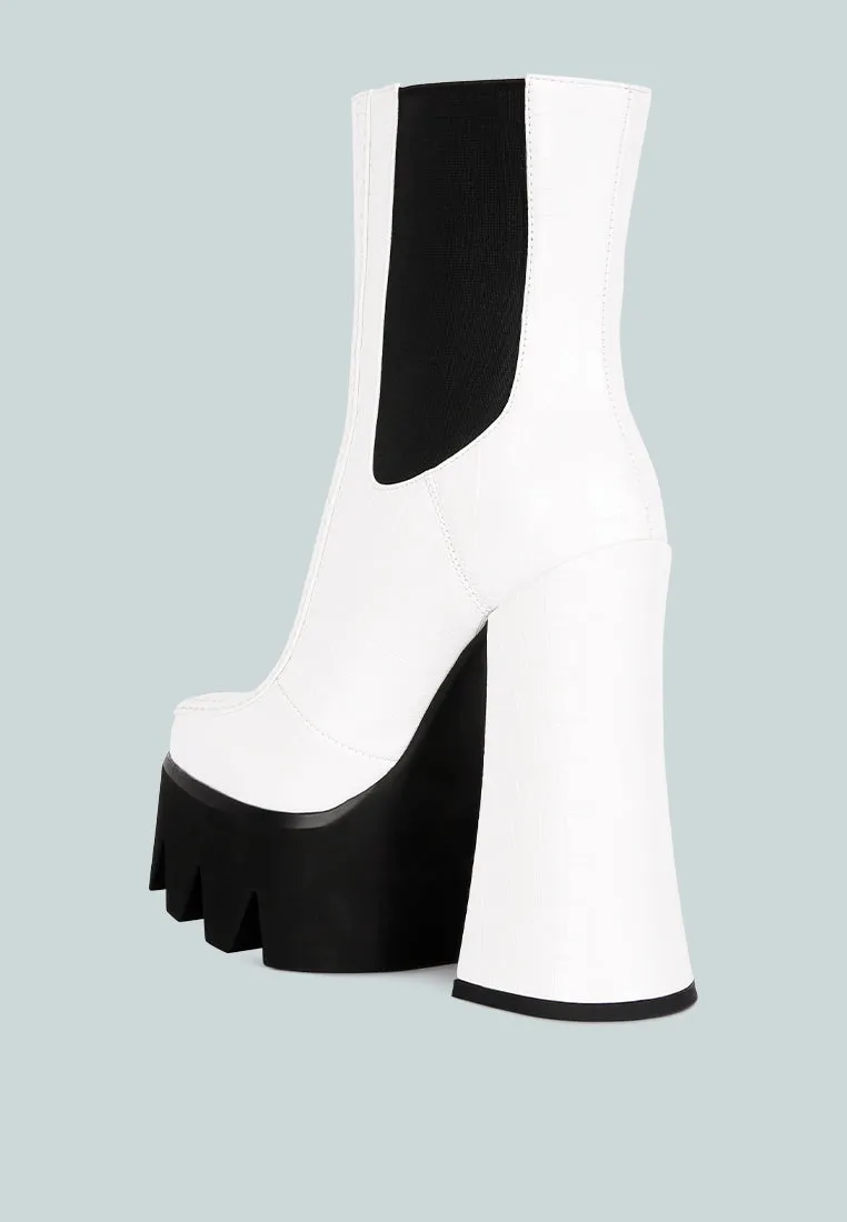 Bounty High Platform Heel Chelsea Boots By Ruw
