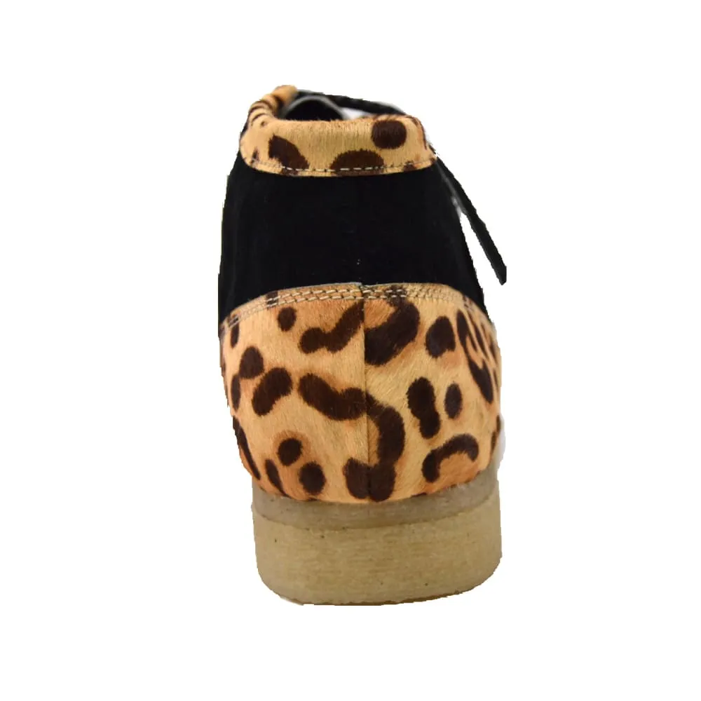 British Walkers Walker 200 Men's Black Leopard Suede