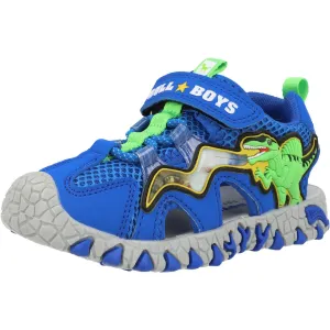 Bull Boys Spinosaurus Lights Royal Blue Dinosaur Sandals