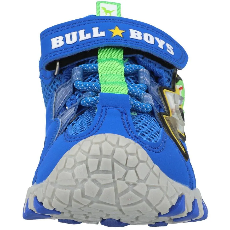 Bull Boys Spinosaurus Lights Royal Blue Dinosaur Sandals