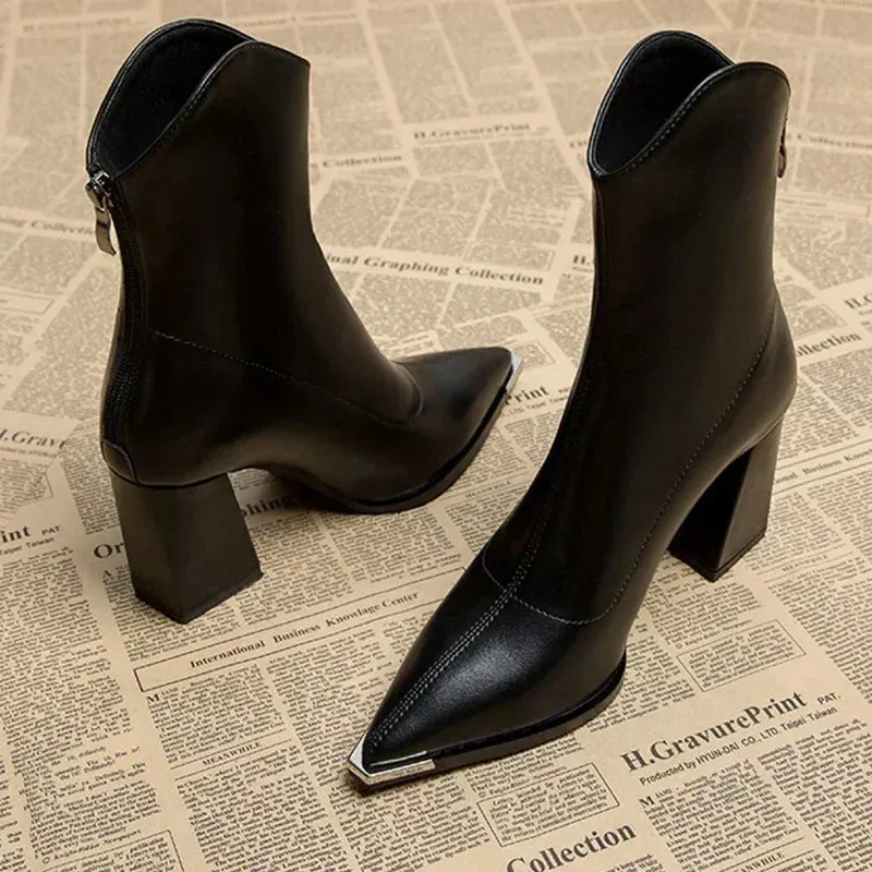 Caroline | Chrome Tip Boots