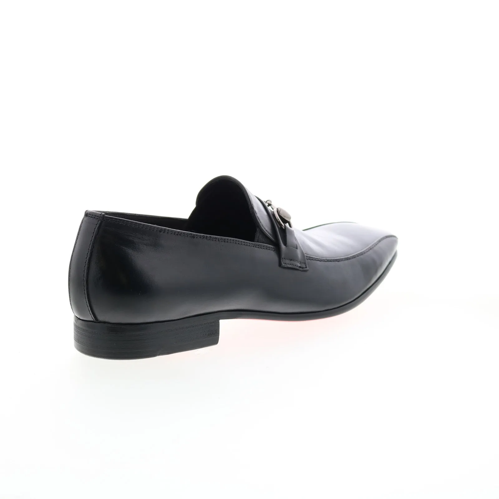 Carrucci Calf Skip Pn Loafer KS308-08B2 Mens Black Loafers Casual Shoes