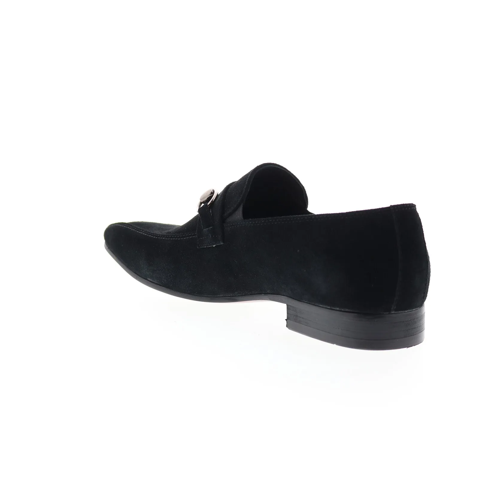 Carrucci Calf Skip Pn Loafer KS308-08B2S Mens Black Loafers Casual Shoes