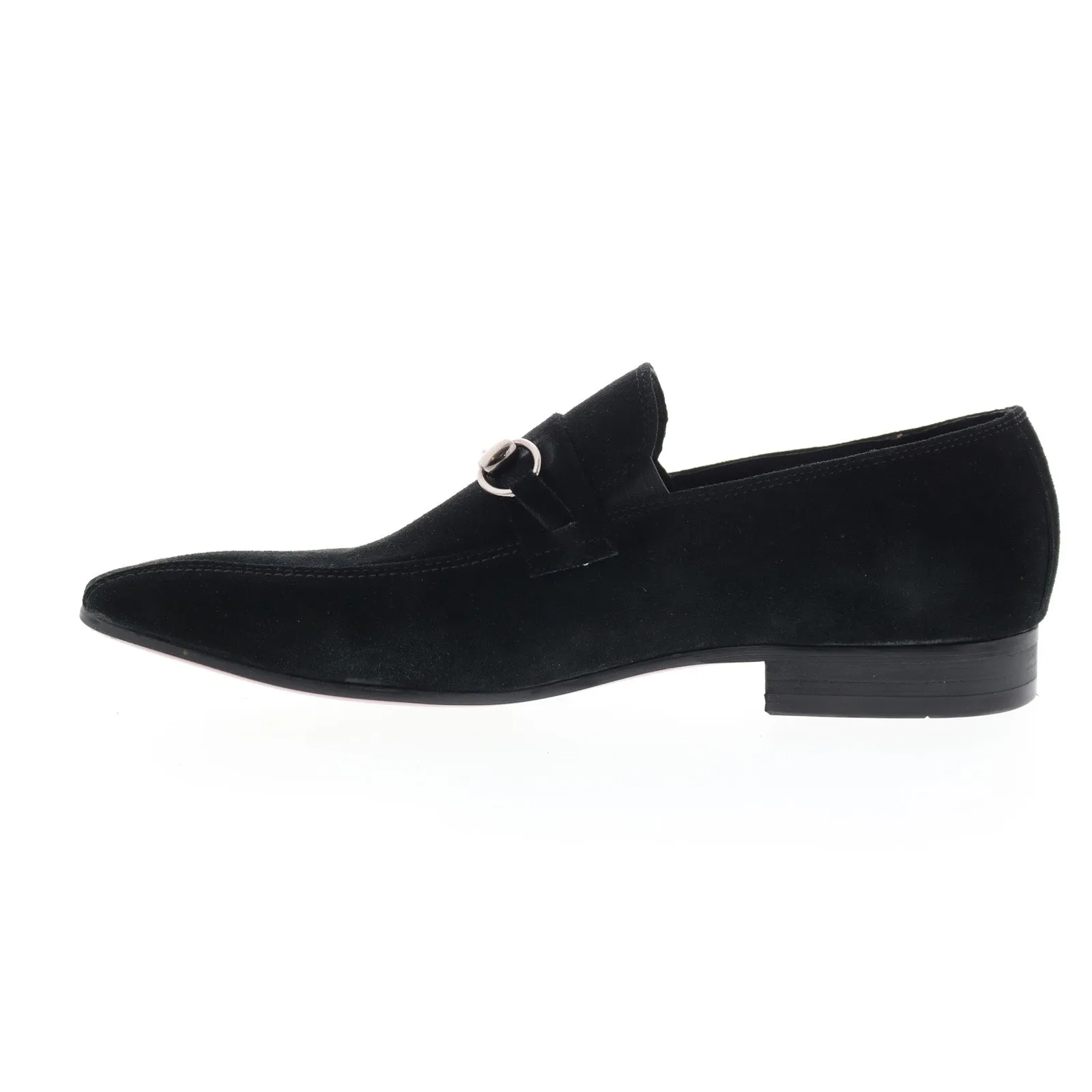 Carrucci Calf Skip Pn Loafer KS308-08B2S Mens Black Loafers Casual Shoes