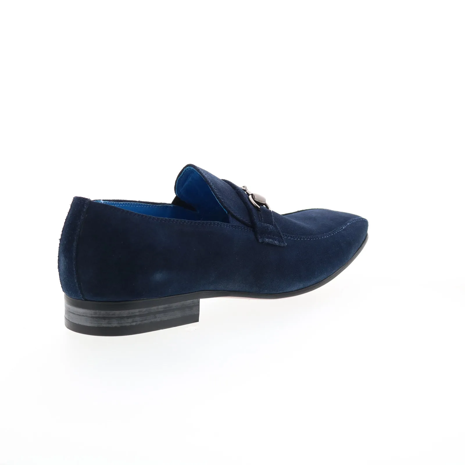 Carrucci Calf Skip Pn Loafer KS308-08B2S Mens Blue Loafers Casual Shoes