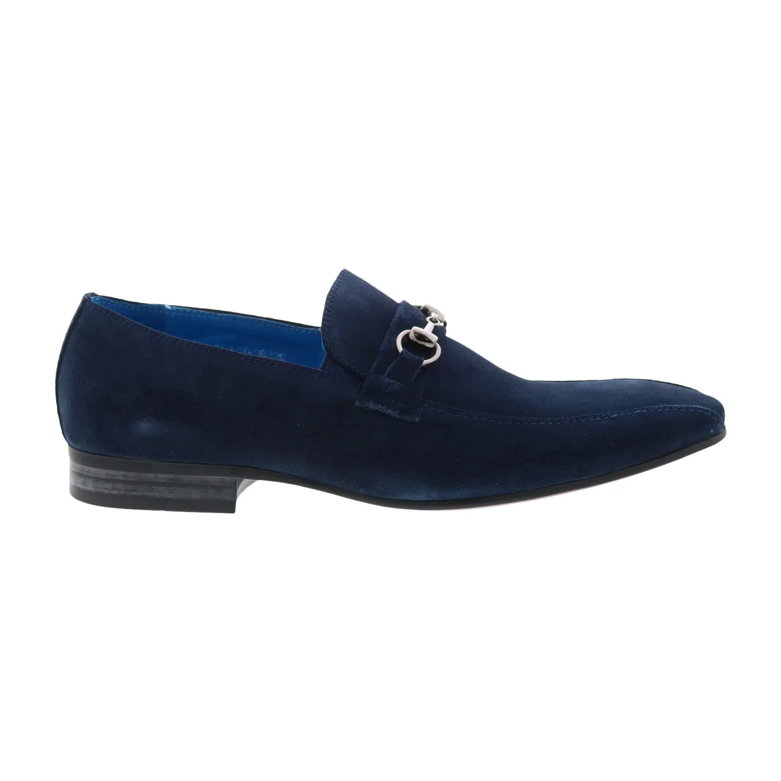 Carrucci Calf Skip Pn Loafer KS308-08B2S Mens Blue Loafers Casual Shoes