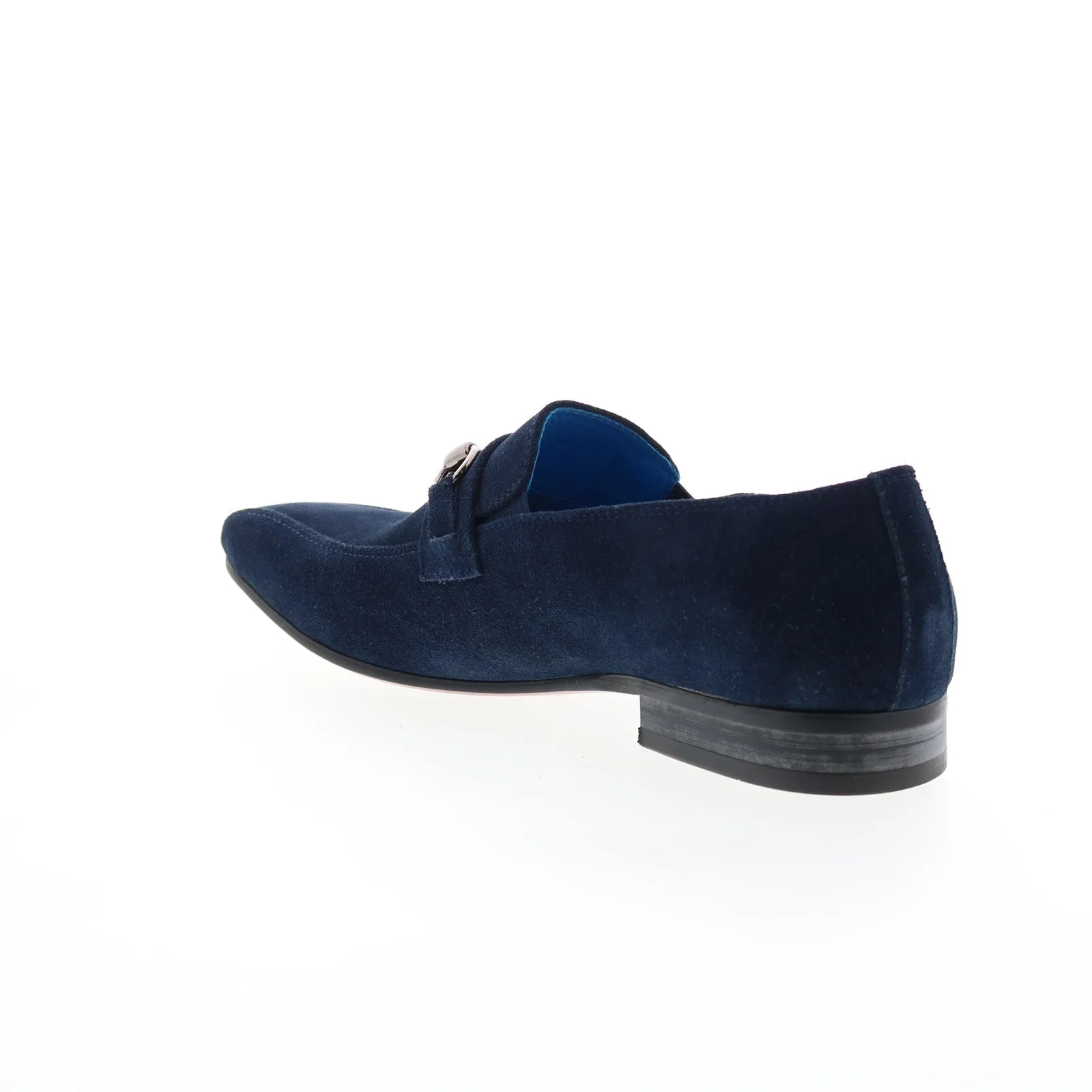 Carrucci Calf Skip Pn Loafer KS308-08B2S Mens Blue Loafers Casual Shoes