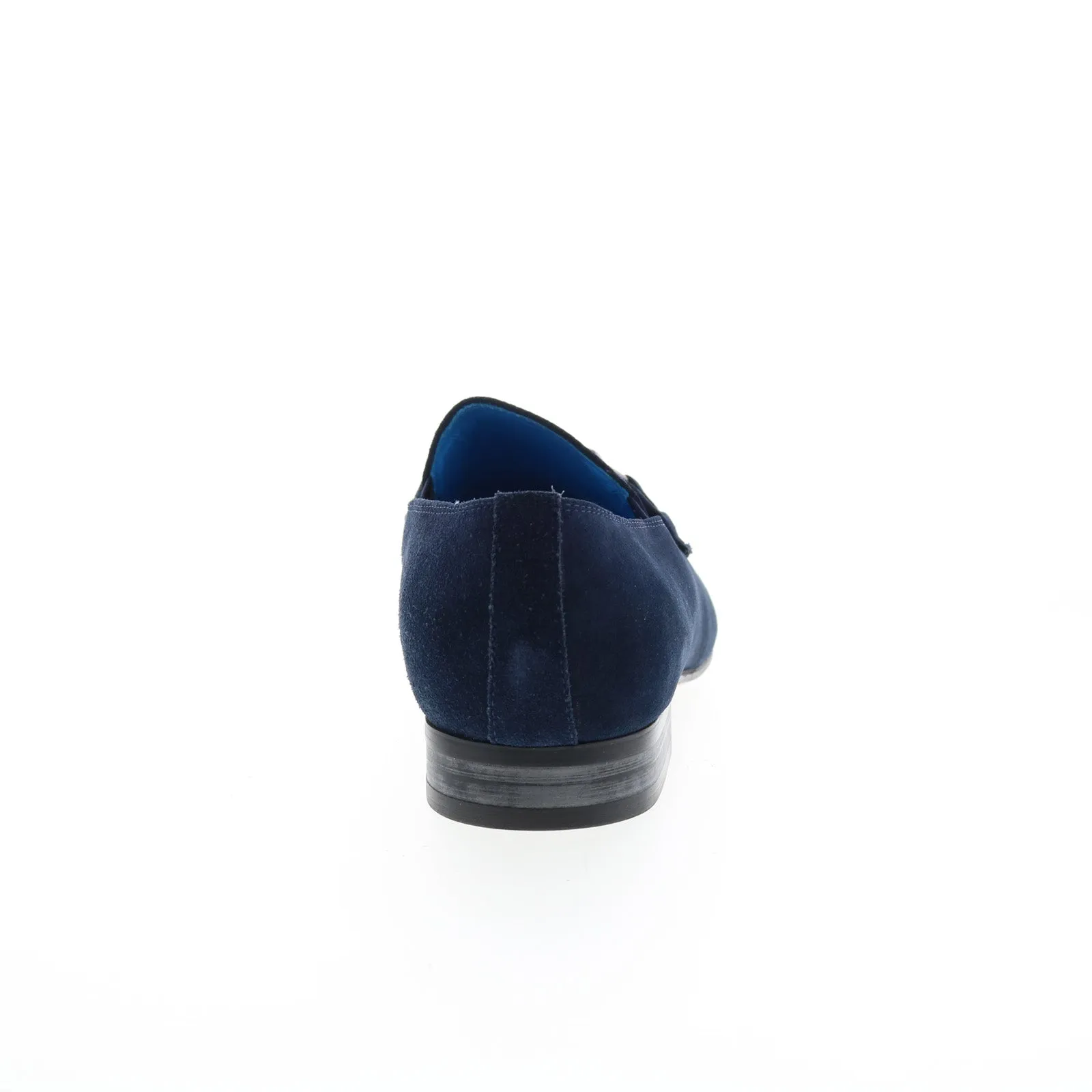 Carrucci Calf Skip Pn Loafer KS308-08B2S Mens Blue Loafers Casual Shoes