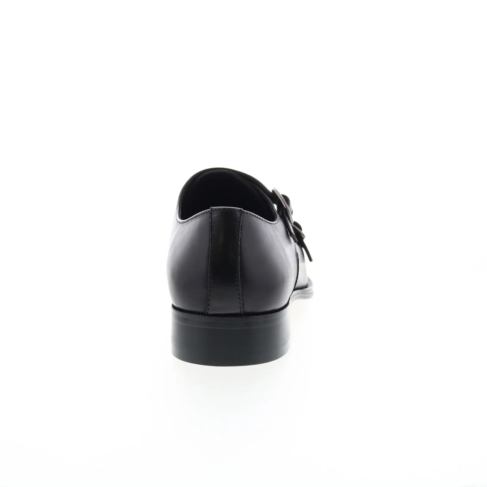 Carrucci Two Tone Monk Strap Loafer KS261-03 Mens Black Oxford Shoes