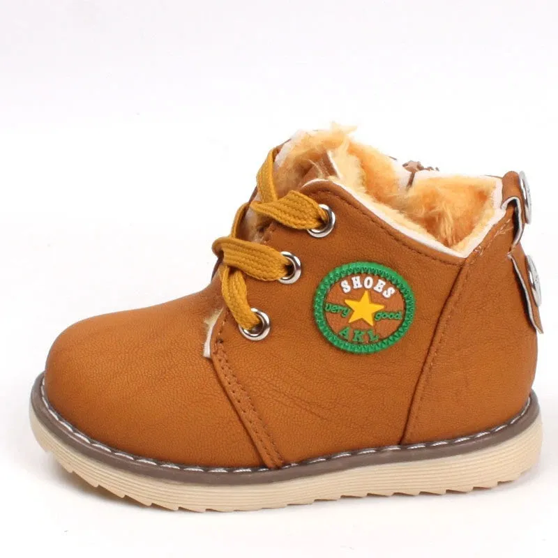 children's winter shoes thick keep warm cotton-padded boots boys girls high non-slip comfortable boots 273