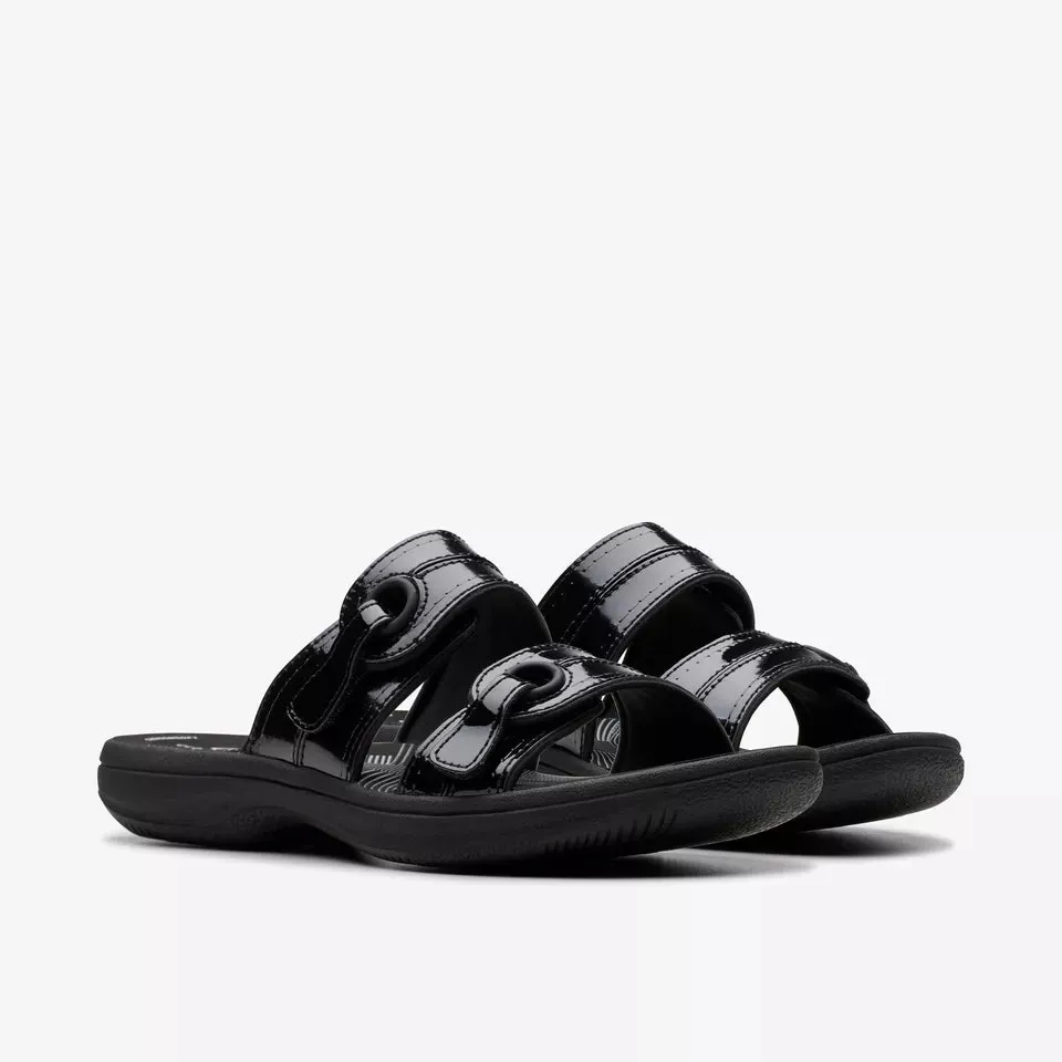 Clarks Women's Breeze Maye Black Pat 26181759