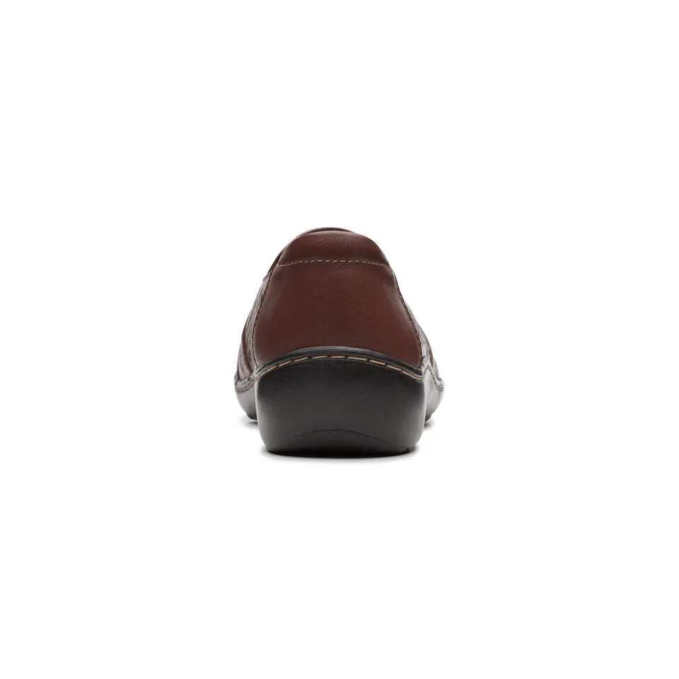 Clarks Women's Cora Drift Dark Tan Leather