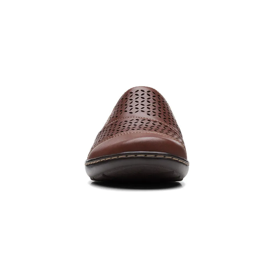 Clarks Women's Cora Drift Dark Tan Leather