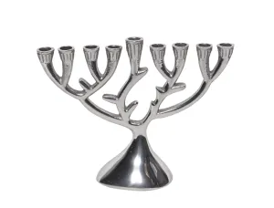 Compact Tree of Life Aluminum Menorah