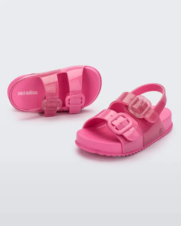 Cozy Sandal // Pink Glitter