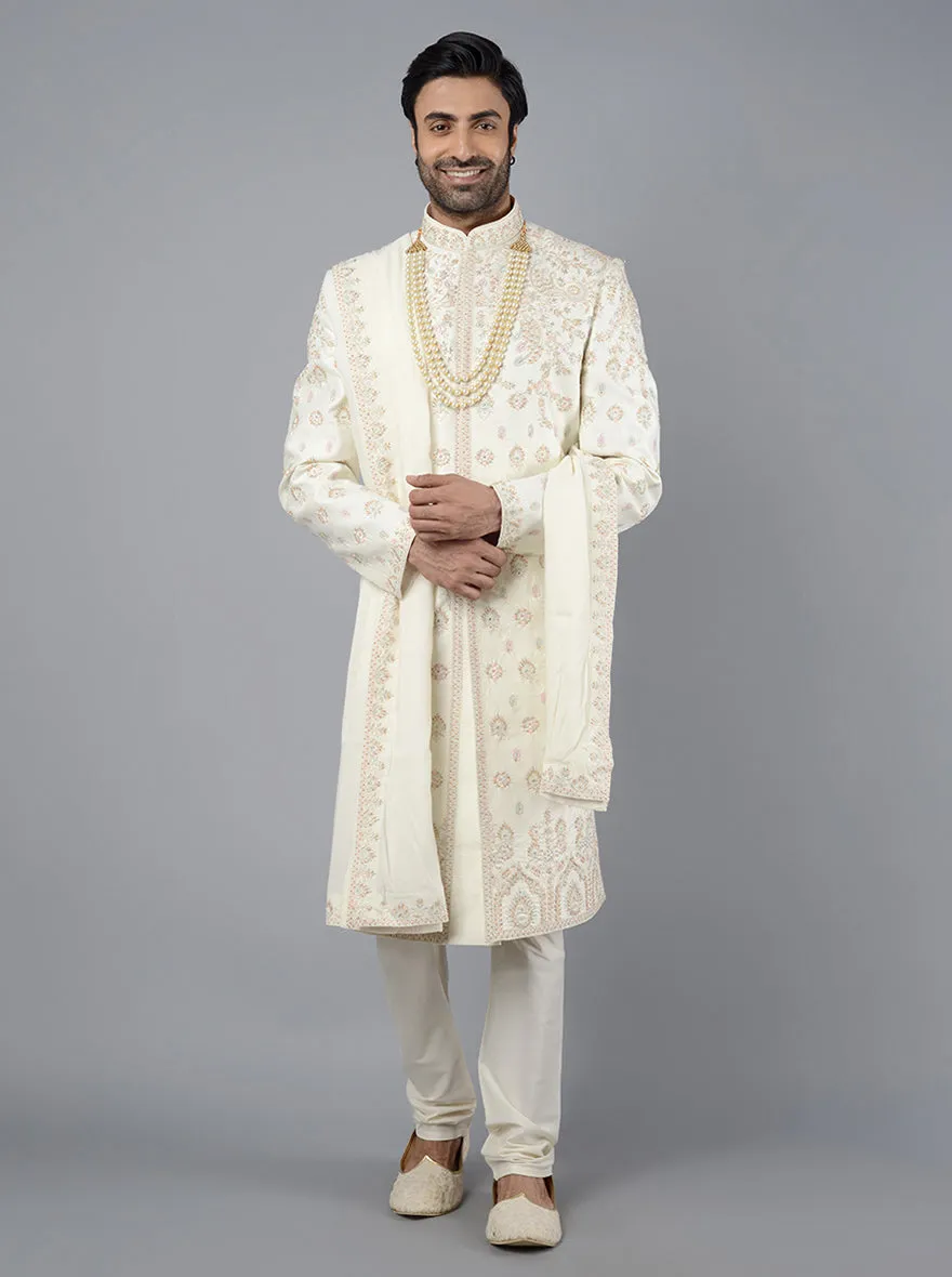 Cream Sherwani | TULA