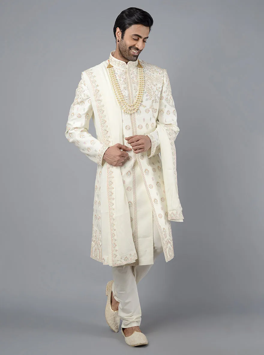 Cream Sherwani | TULA