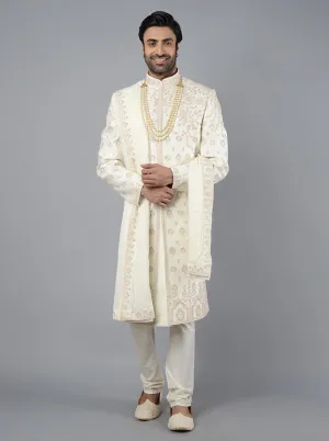 Cream Sherwani | TULA