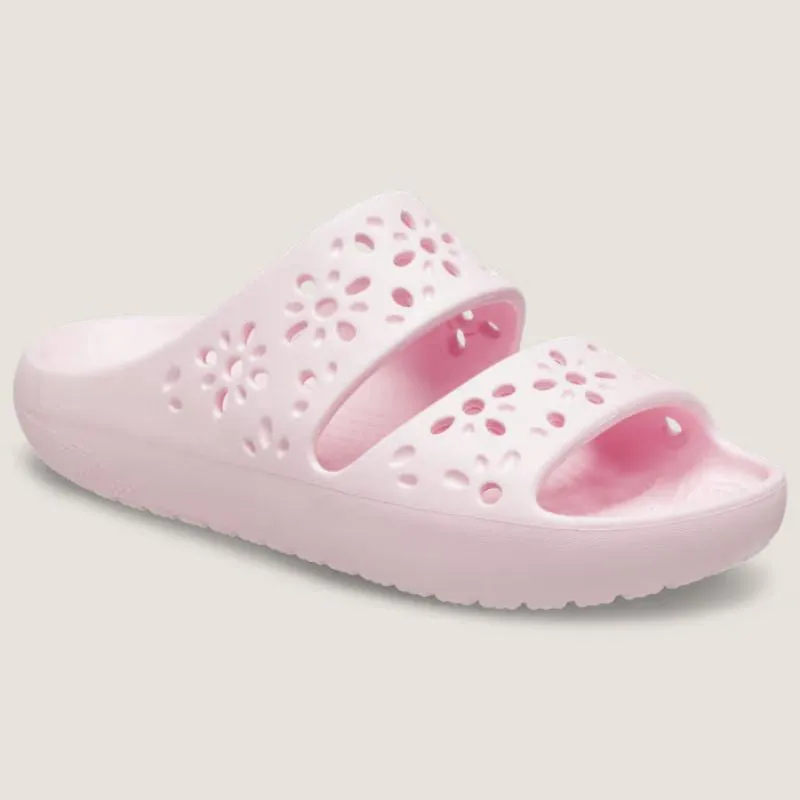 Crocs Classic Floral Cut Out Slide