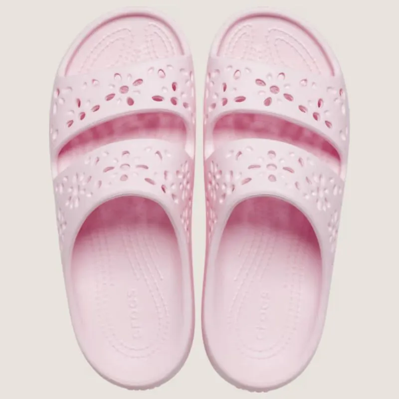 Crocs Classic Floral Cut Out Slide