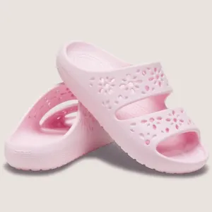 Crocs Classic Floral Cut Out Slide
