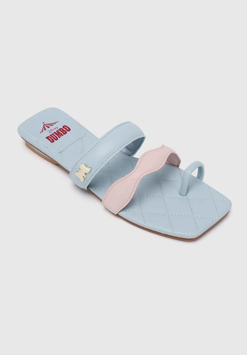 Disney Dumbo Wonders Above Open Toe Sandals & Flip Flops (Light Blue)