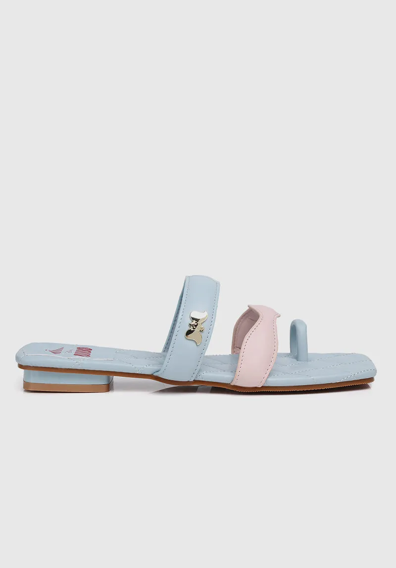 Disney Dumbo Wonders Above Open Toe Sandals & Flip Flops (Light Blue)