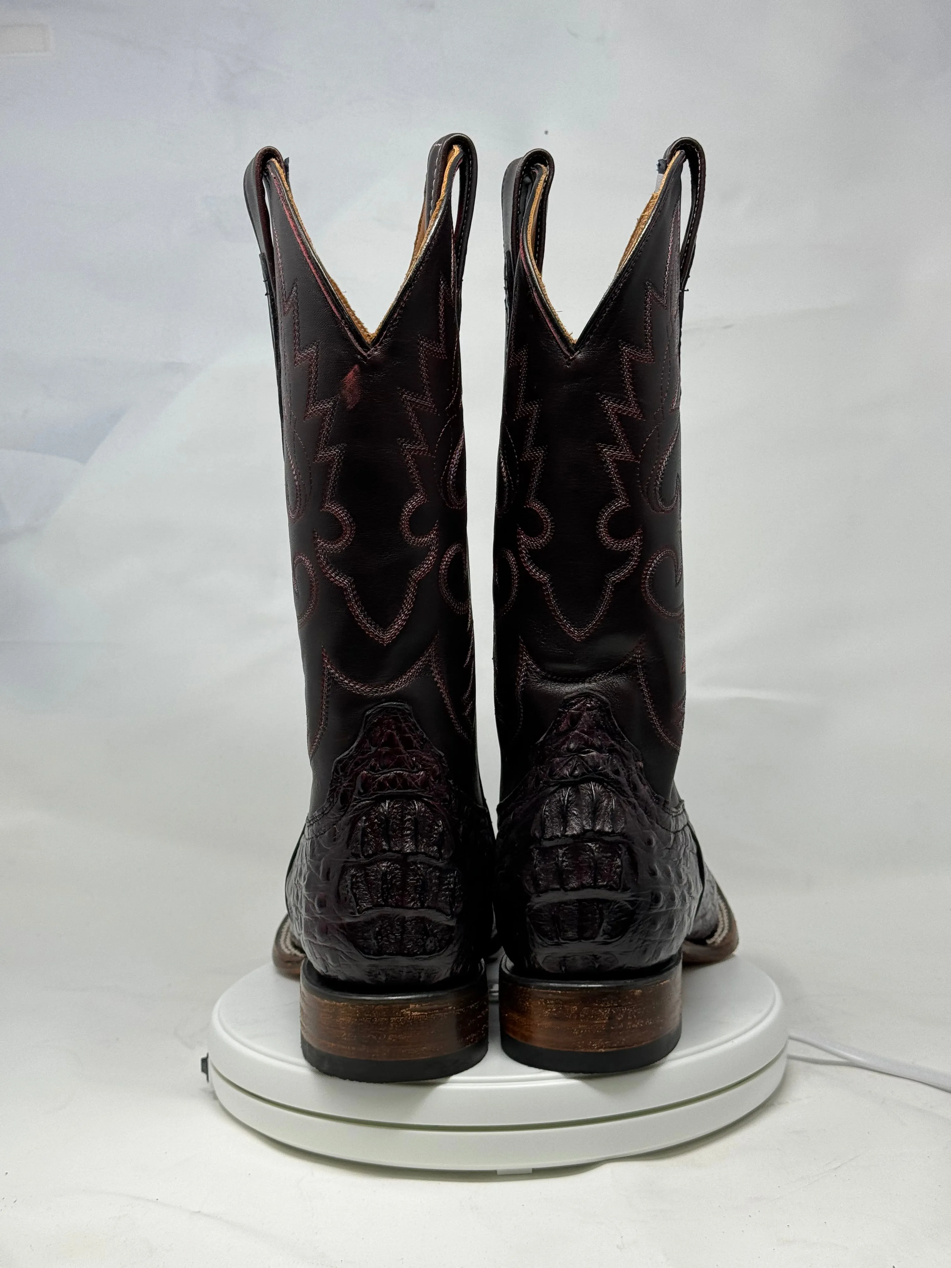 DJ2042 | Don Juan Boots Men's Caiman Back Black Cherry H Toe P