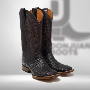 DJ2042 | Don Juan Boots Men's Caiman Back Black Cherry H Toe P