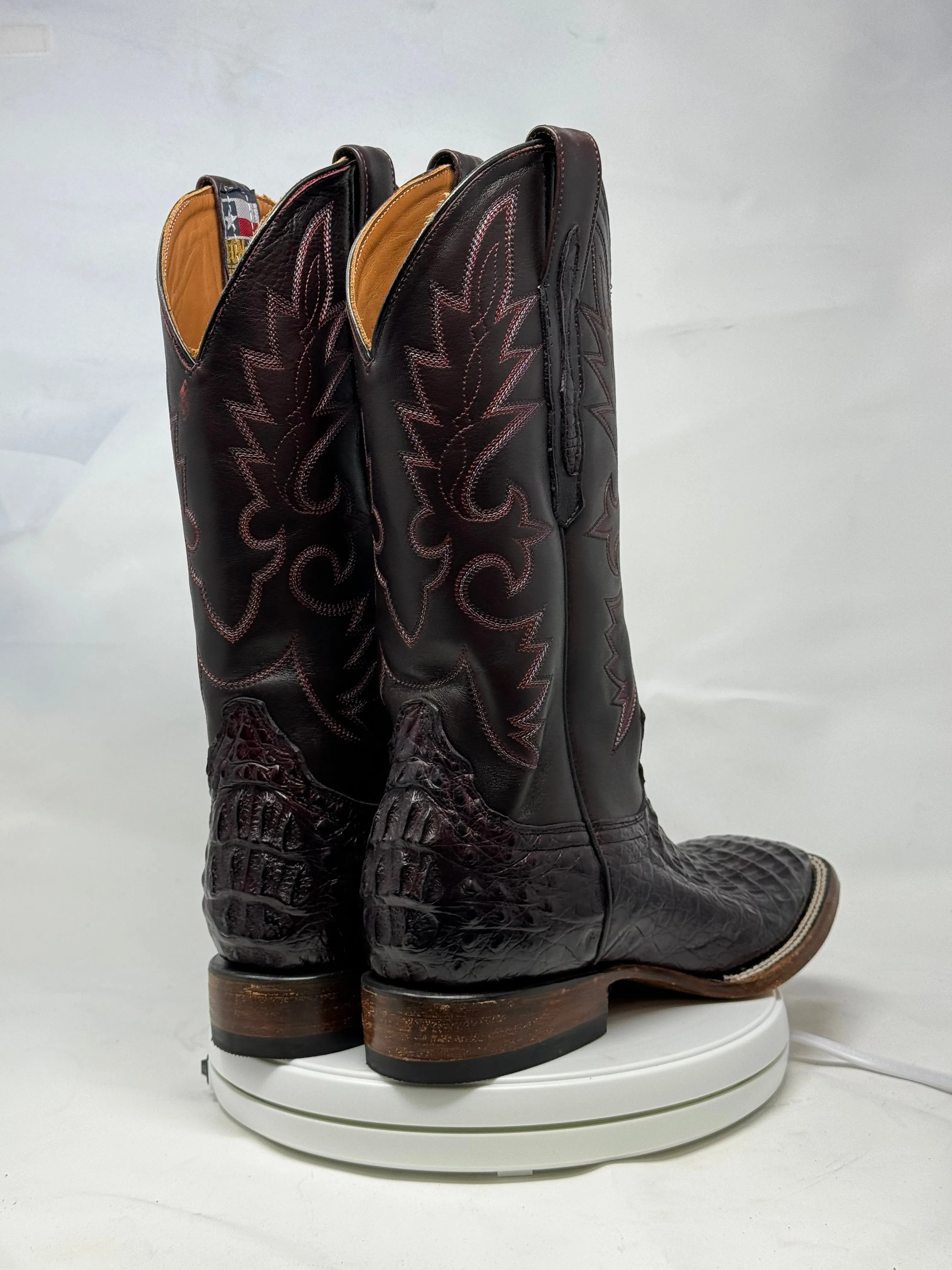 DJ2042 | Don Juan Boots Men's Caiman Back Black Cherry H Toe P