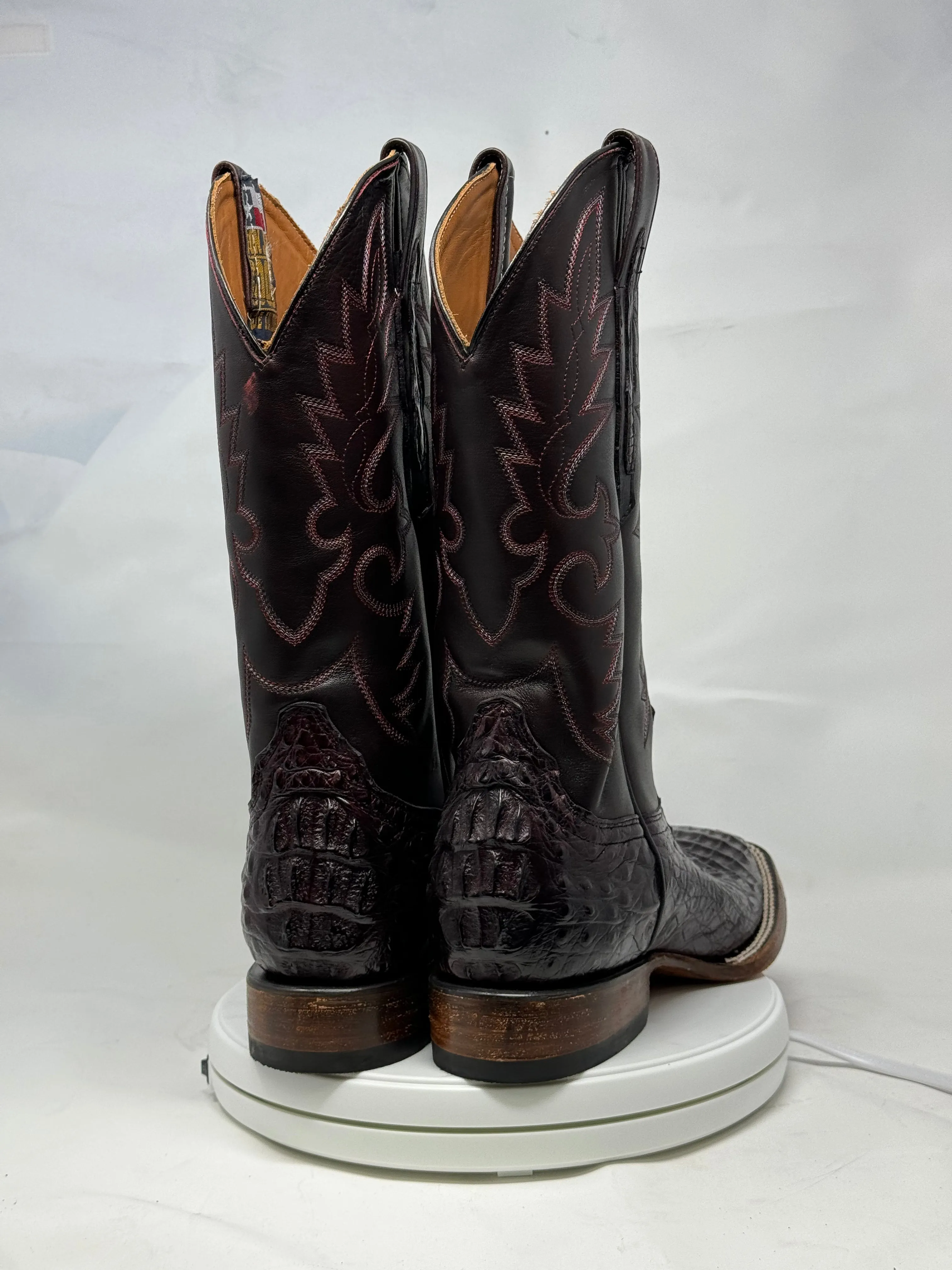 DJ2042 | Don Juan Boots Men's Caiman Back Black Cherry H Toe P